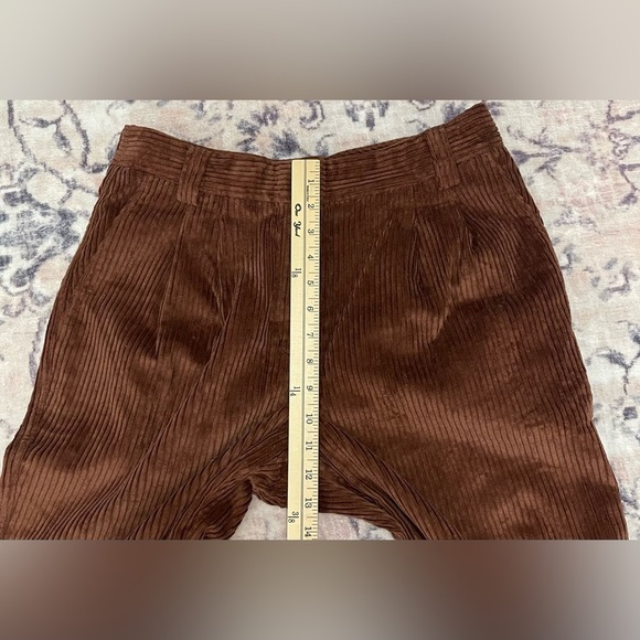 Aritzia Sunday Best Harvey Corduroy Trouser Pant in Cognac Size 8 - Picture 6 of 12